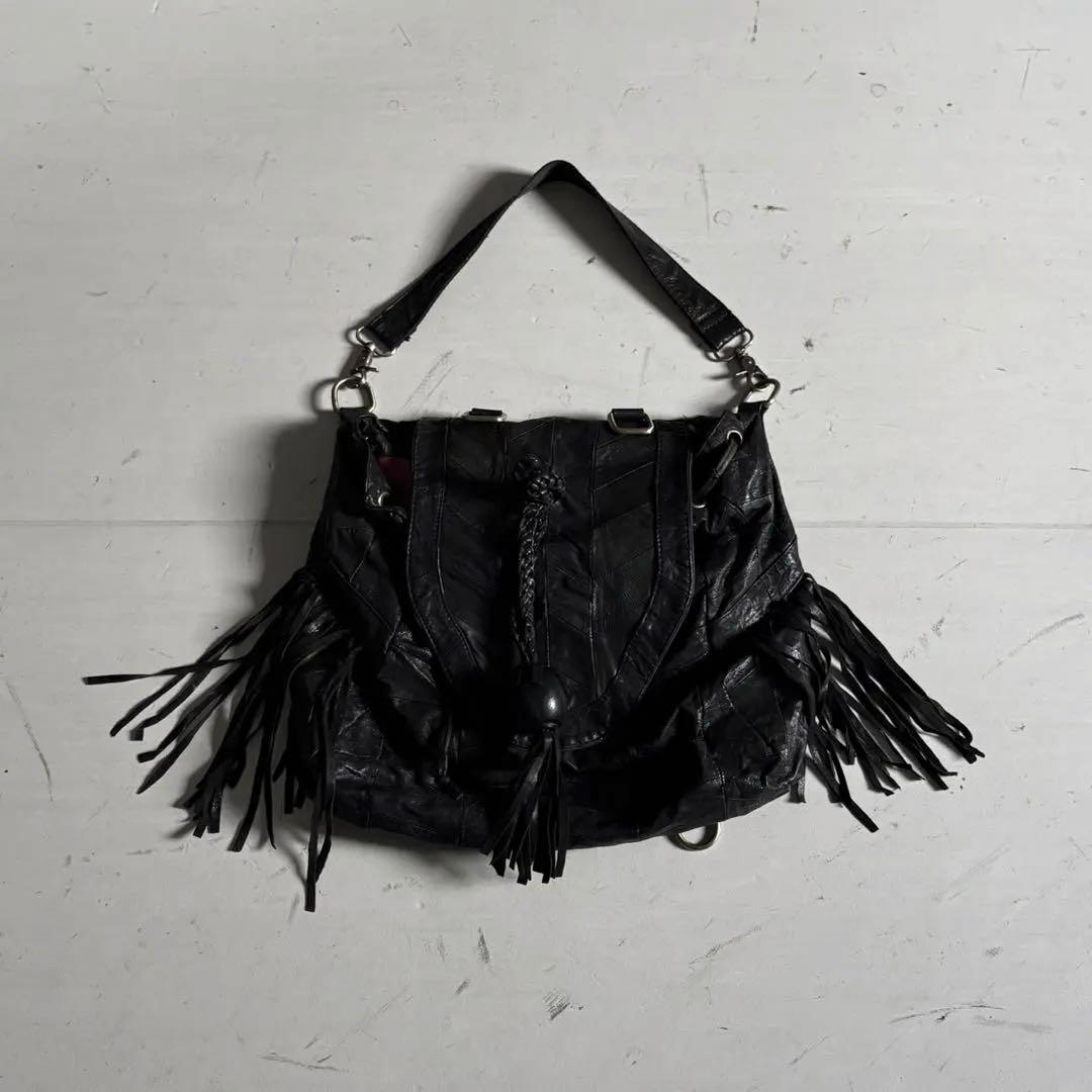 バッグ 00's vintage leather bag archive y2k Marc by Marc Jacobs Y2K Archive Leather Shoulder Bag Brown Vintage