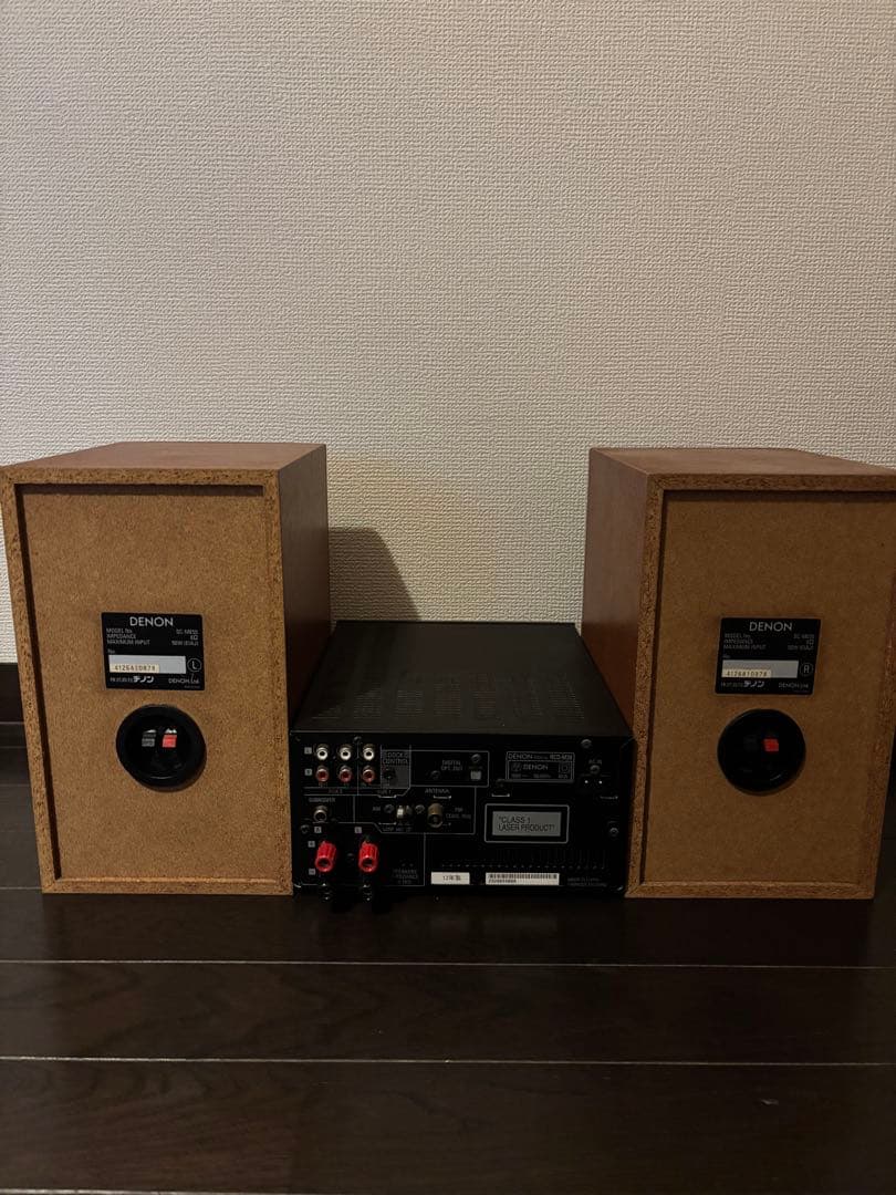 【DENON】 RCD-M38-K ブラック 2スピーカーセット