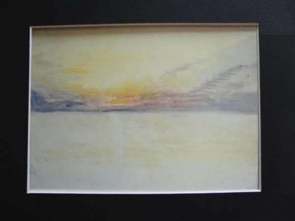 J.M.W.ターナー、ローマ平野の日没、希少画集画、高級額装、状態良好