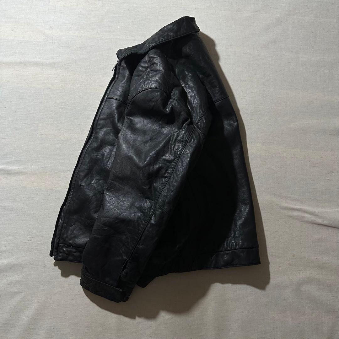 90s DOCKERS ドッカーズ ラムレザー レザージャケット 本革 XXL - メルカリ