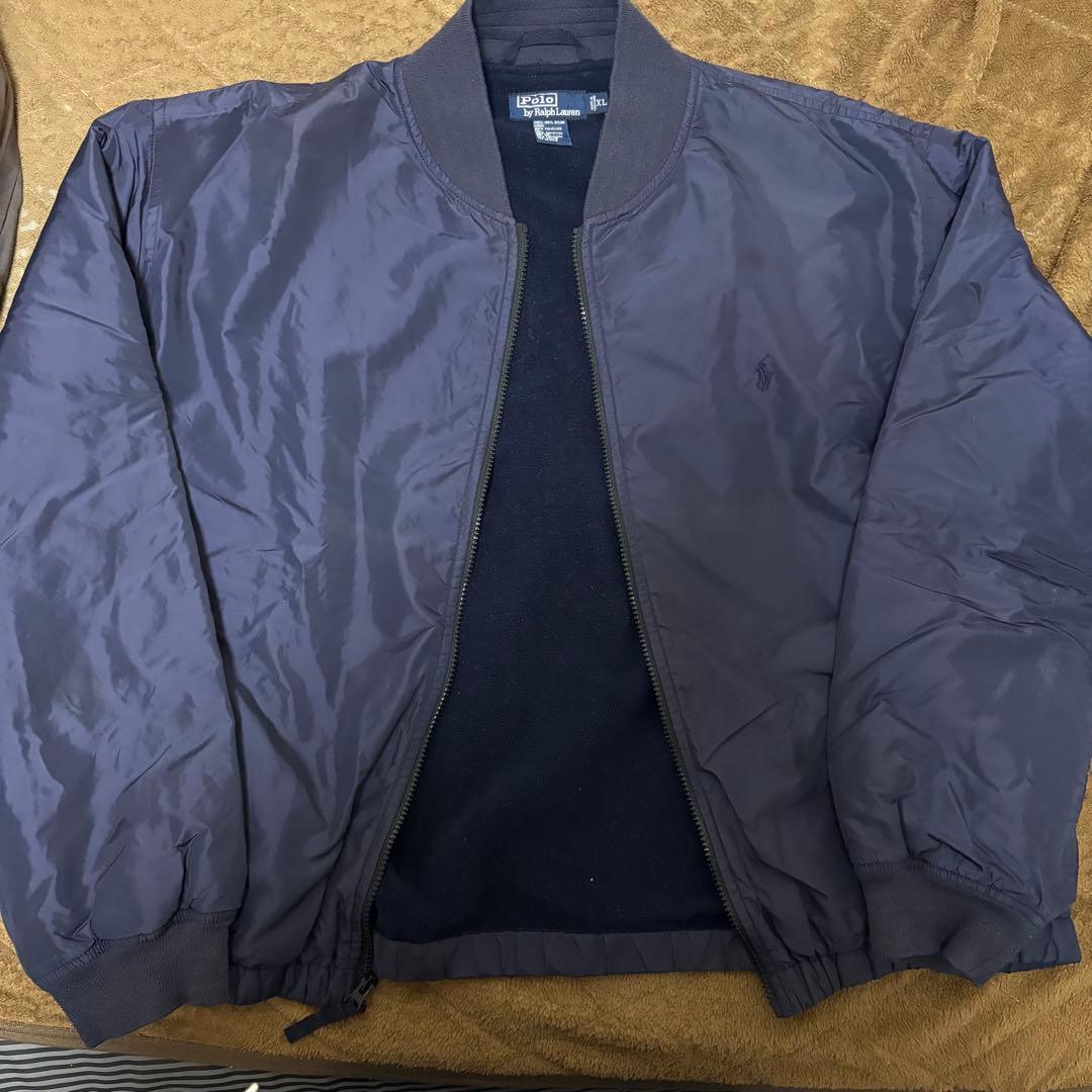 polo ralph lauren 90s ボンバージャケット ma1 古着 - メルカリ