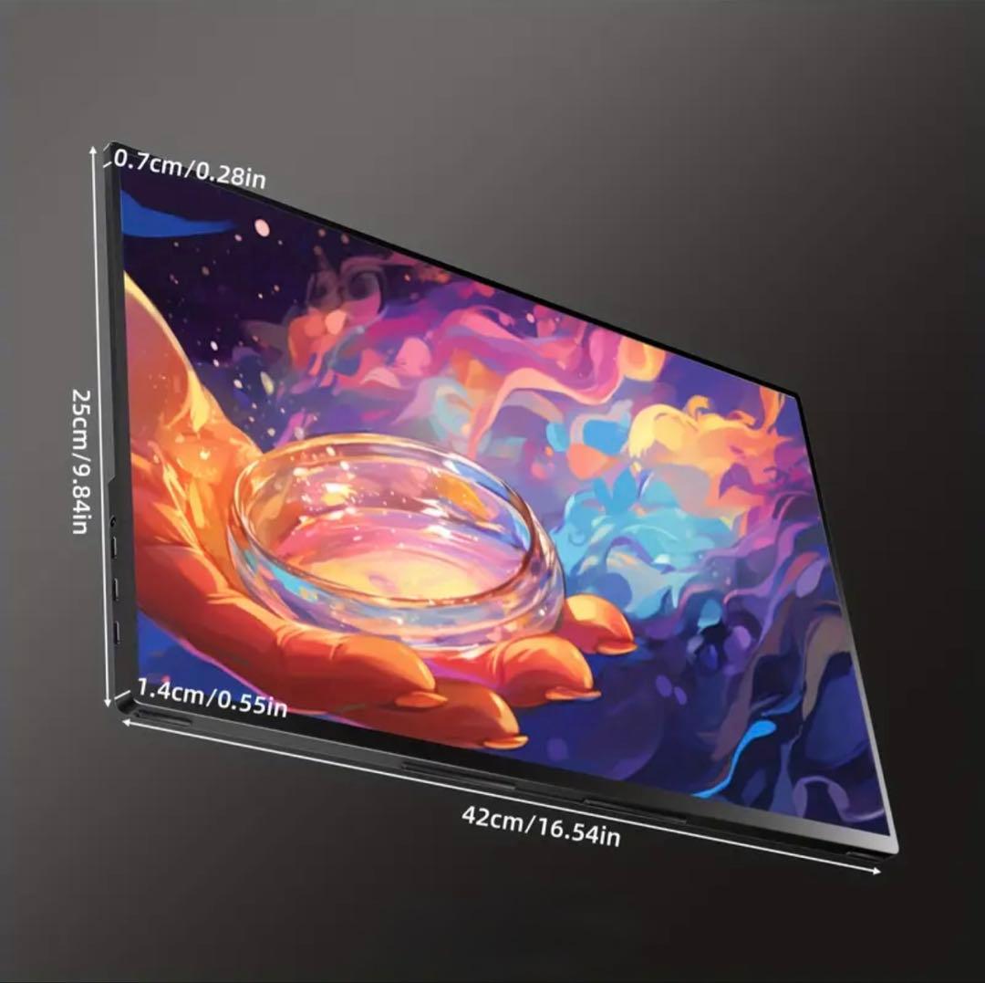Ingknok 18.5インチポータブルモニターFHD IPSモバイルモニター