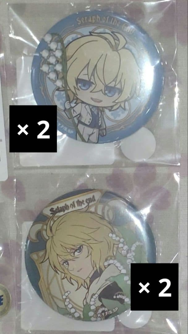 終わりのセラフ DMMスクラッチ 缶バッジ 百夜ミカエラ まとめて セット