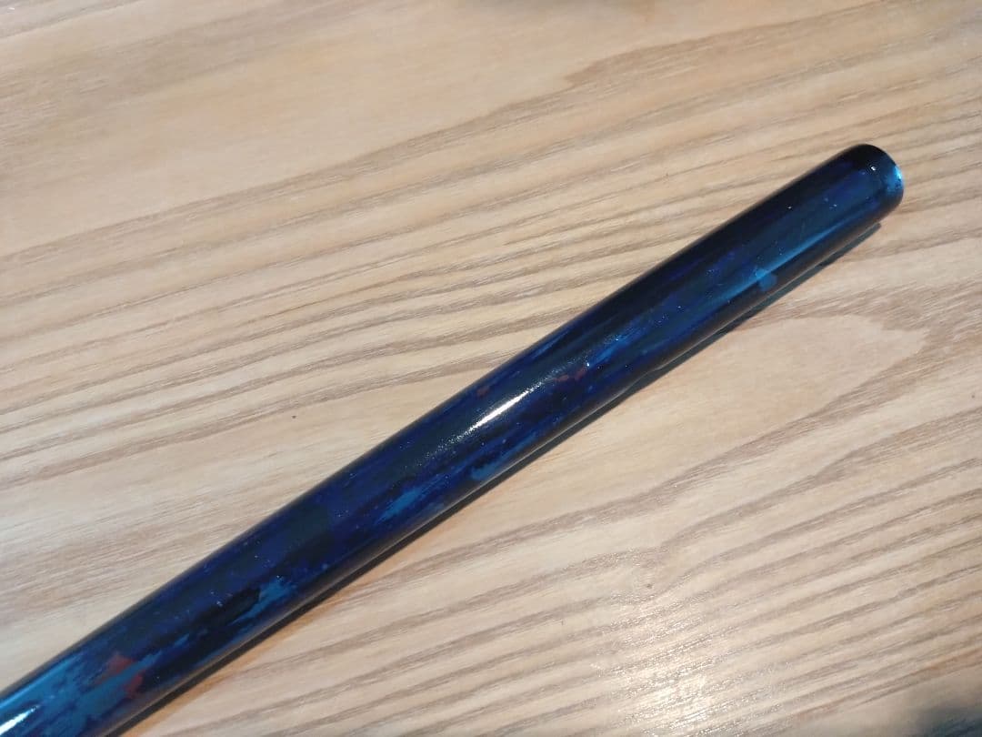 ハンドメイド品】篠笛 京都篠竹 六本調子 七穴 お囃子 唄用 濃紺 ⑤