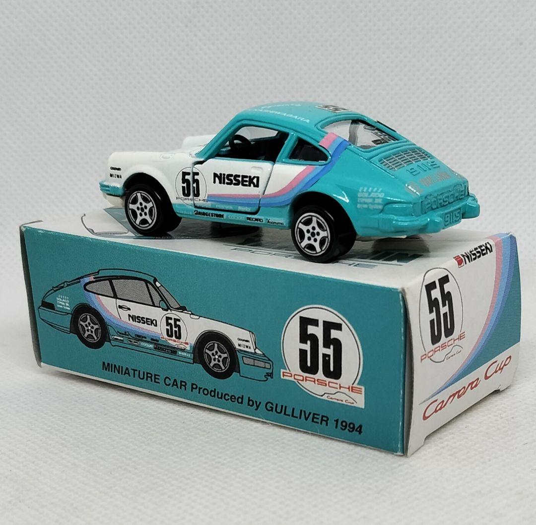《青箱トミカF3-1-32》ポルシェ911S【ガリバー 特注】未使用シール貼付