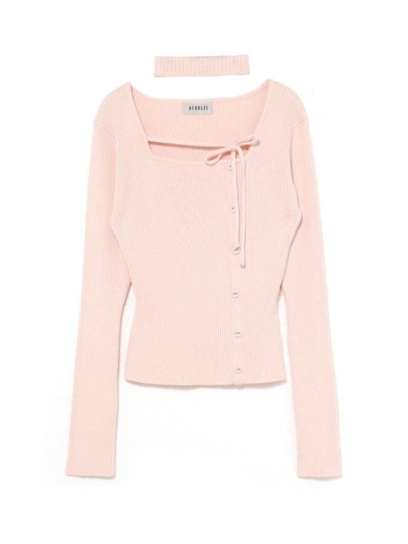 bubbles バブルス チョーカーボタンニットトップス BUBBLES】チョーカーボタンニットトップス | sparkling mall online store