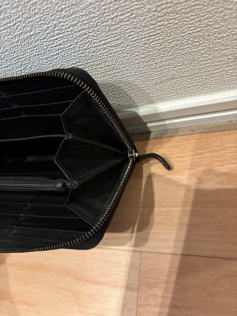 GUCCI ブラックレザー 長財布　　※d.c.g.0616taka
