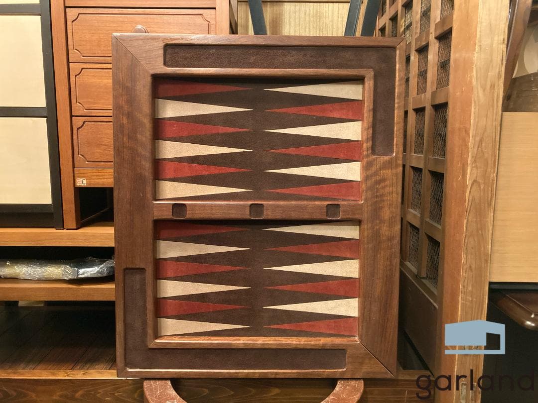 アンティーク☆バッグギャモン／テーブルトップボード／マホガニー無垢・ヌバック バックギャモンボード | JBSインターネットSHOP