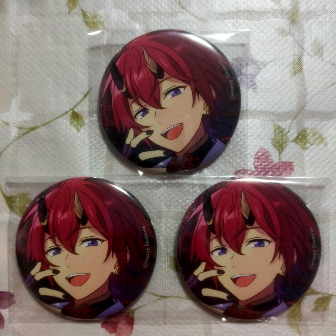 あんスタ コレクション 2025 Aug 朱桜司 缶バッジ 3点セット - メルカリ