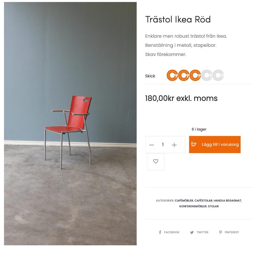 OLD IKEA 廃盤 スタッキングチェア ミッドセンチュリー ポストモダン