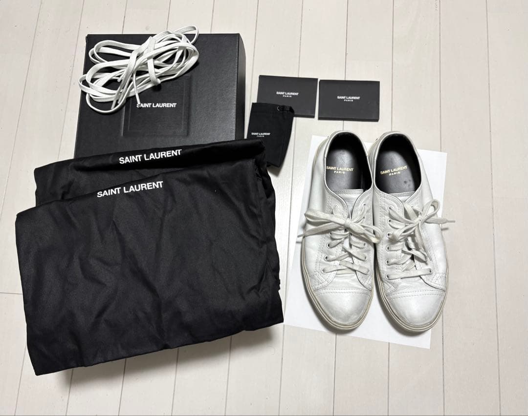 美品・付属品完備】Saint laurent マリブー レザースニーカー - メルカリ