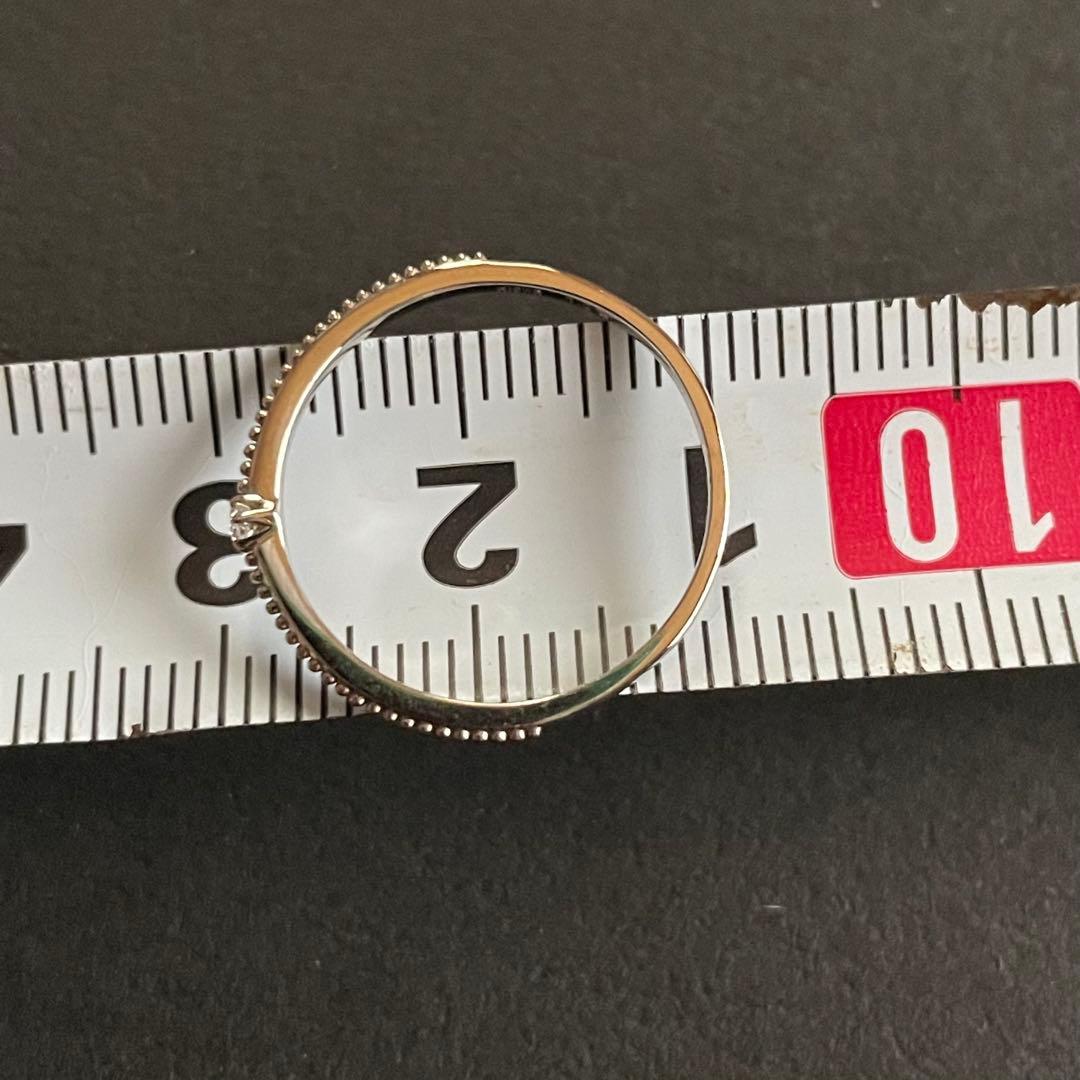 K10 WG ダイヤモンド 0.02ct 指輪 12号