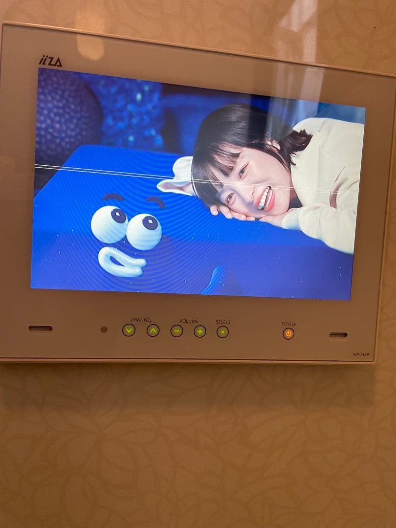 ilza 浴室テレビ14型　本体とリモコン付き