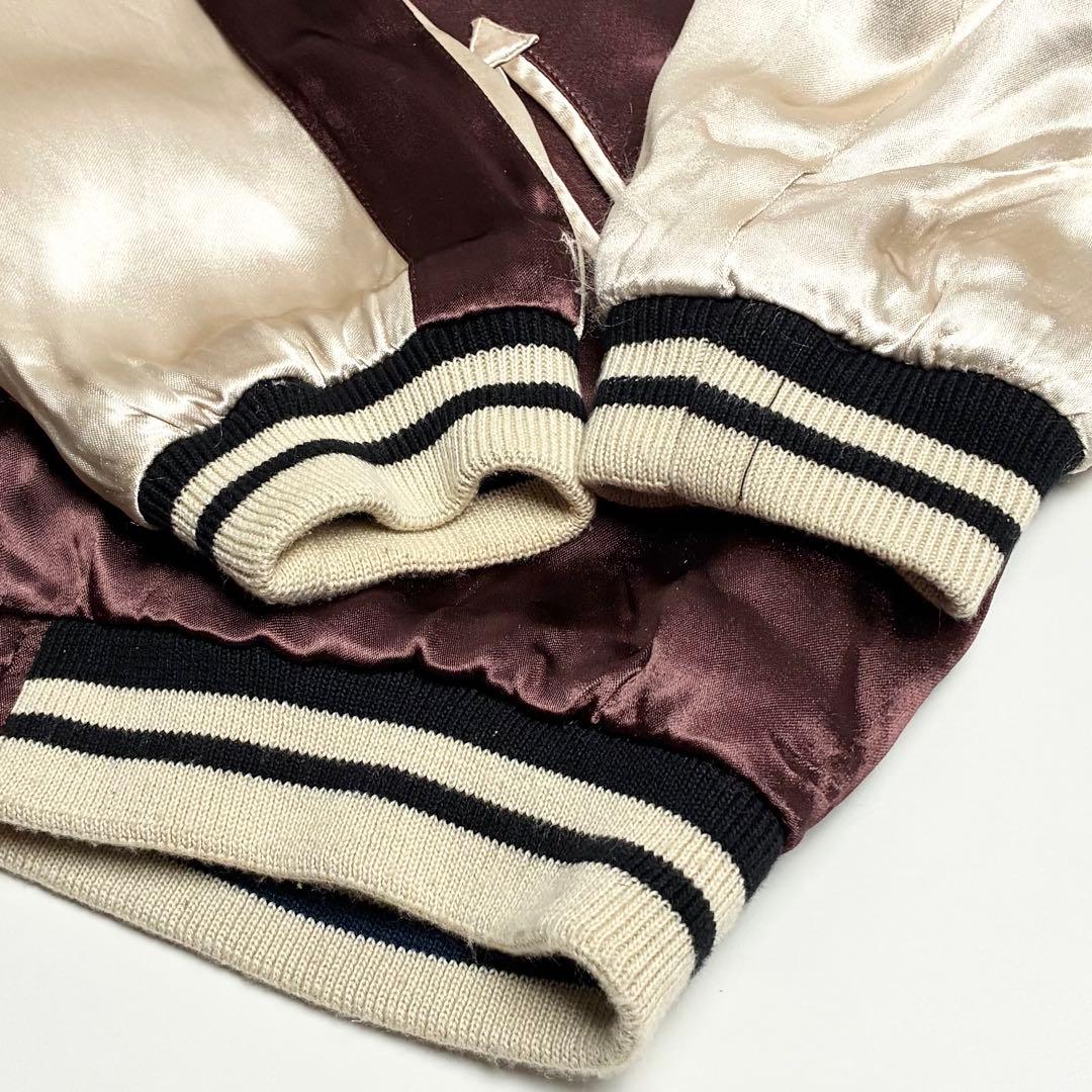 XL【美品】IOLANI(イオラニ)サテンレーヨンリバーシブルスカジャン/虎