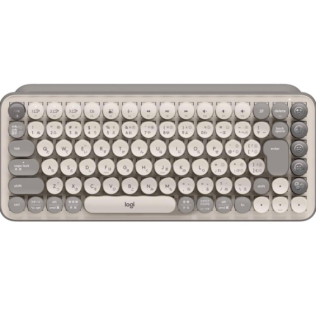 logicool POP KEYS K730GY グレージュ K730GY ロジクール POP KEYS メカニカルワイヤレスキーボード