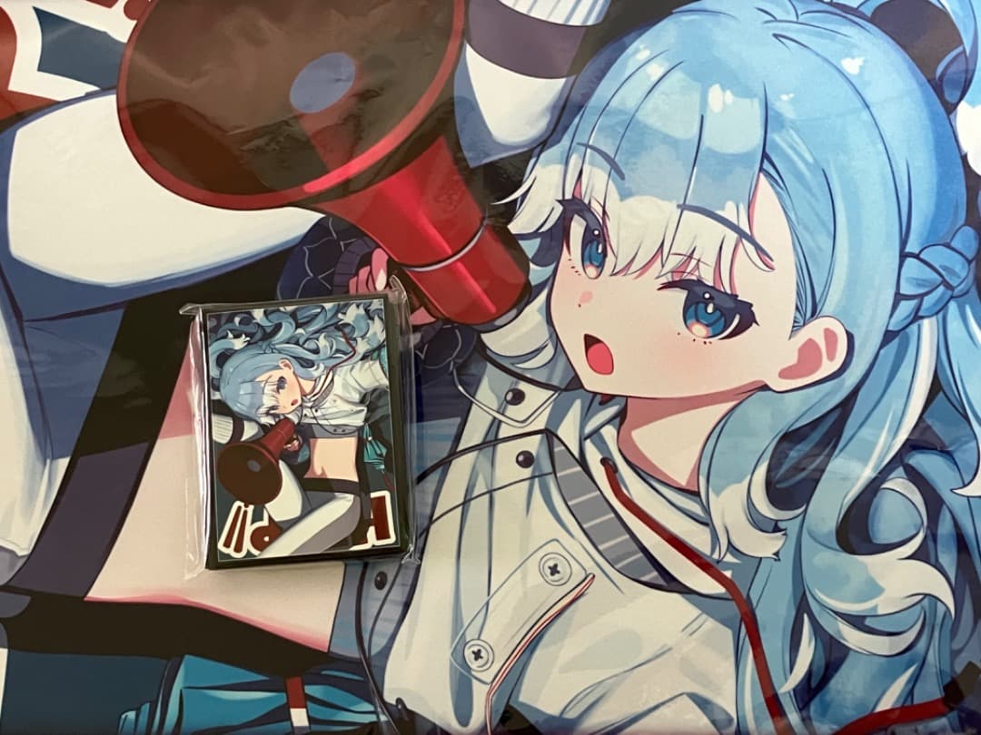 ミッドナイトブルー ホロライブ スリーブ プレイマット こぼかなえる