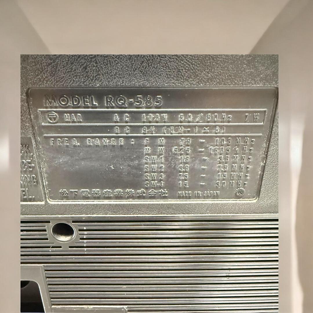 ☆希少 ビンテージ ナショナル RQ-585 6BAND ラジカセ 昭和 レトロ