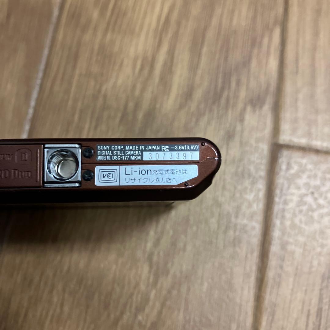 SONY Cyber-Shot DSC-T77 ブラウン デジタルカメラ