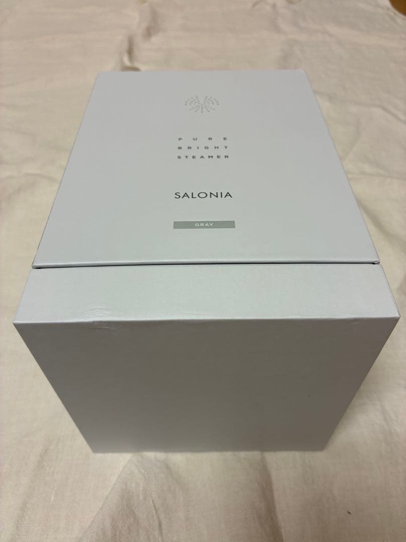 SALONIA サロニア　ピュアブライト 美顔器 フェイススチーマー グレー