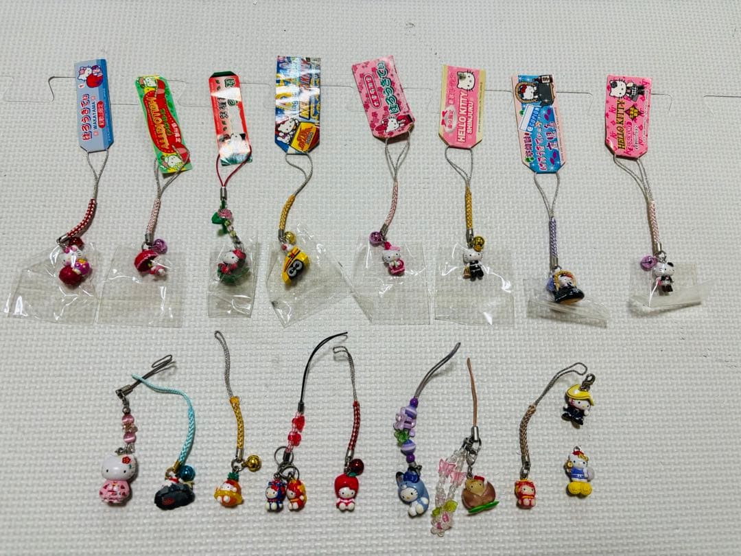 キティ　サンリオ　ご当地ストラップ　根付け　レア　まとめ売り Hello Kitty サンリオ ハローキティ ご当地キティ ストラップ 根付け