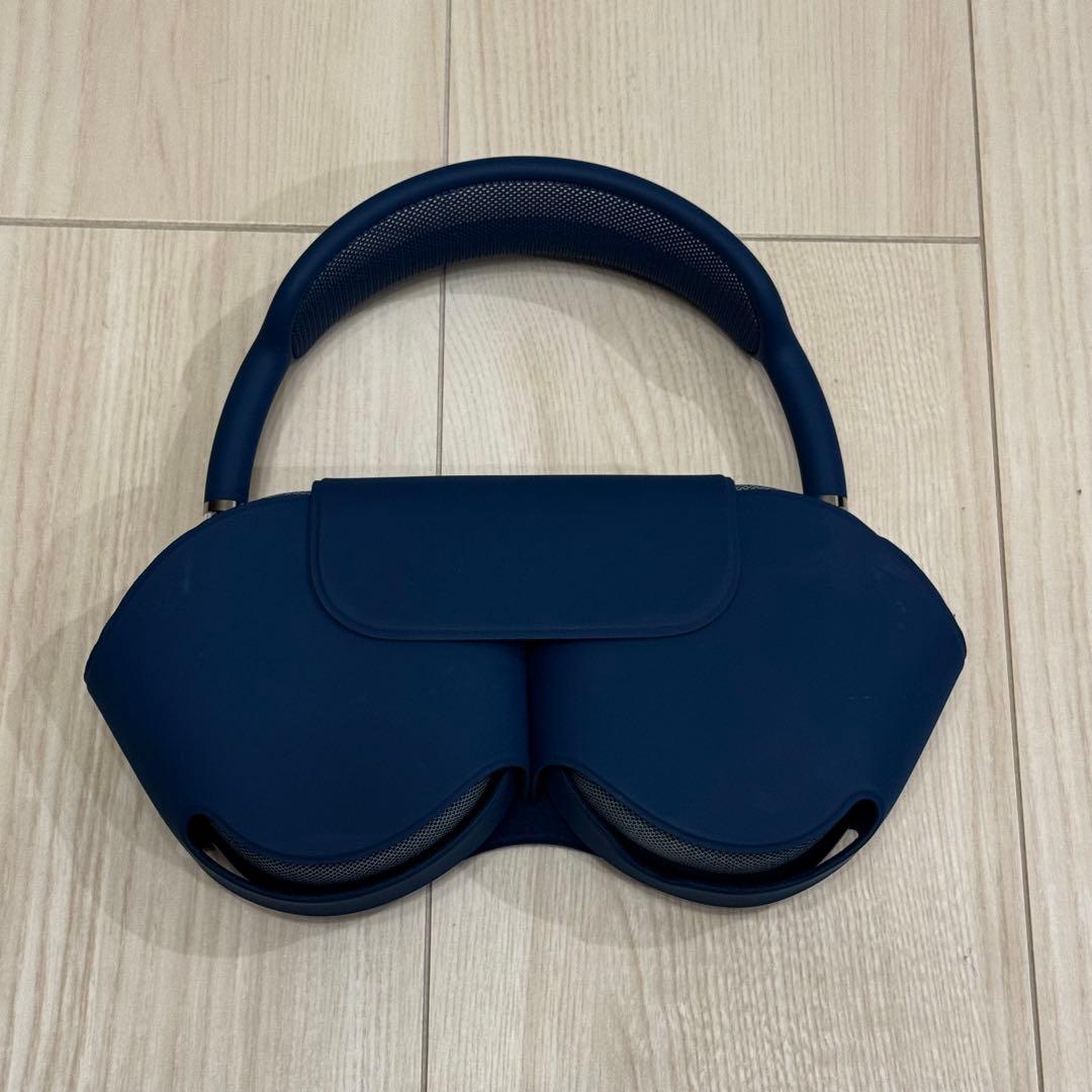 M*d様 ブルー ワイヤレスヘッドホン オーバーイヤー型