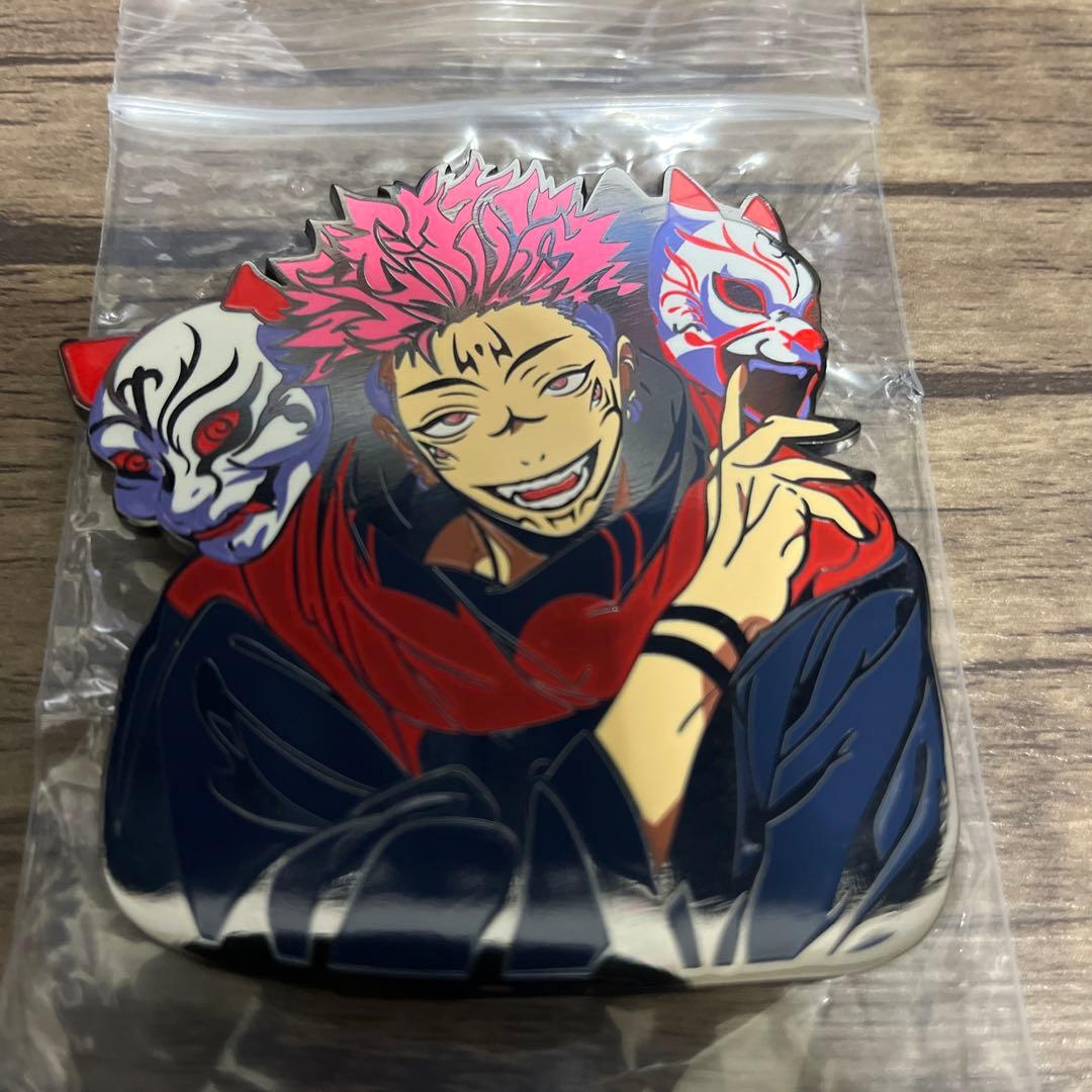 呪術廻戦 両面 宿儺 ピンバッジ かっこいい 狐面 - メルカリ