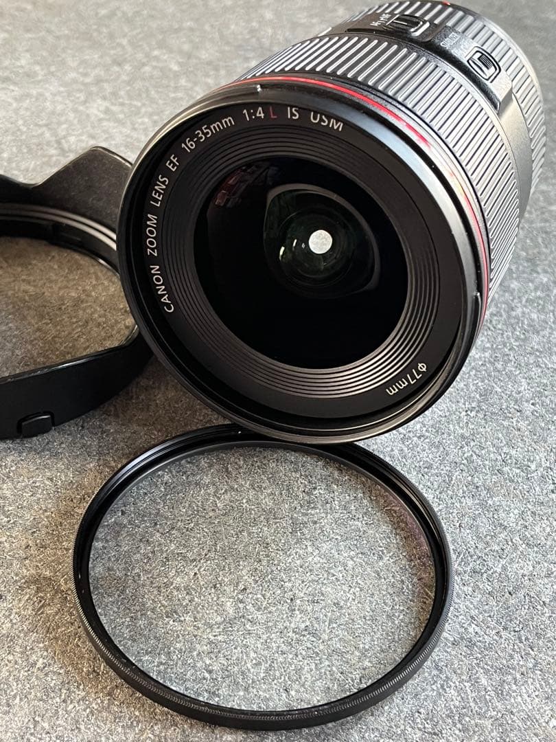 キヤノンEF16-35mm F4L IS USM 良品 プロテクトフィルター付き