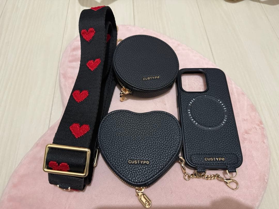 CUSTYPE iPhone16pro ケース Custype クロスボディ iPhone 16 Pro ケース ストラップとカード