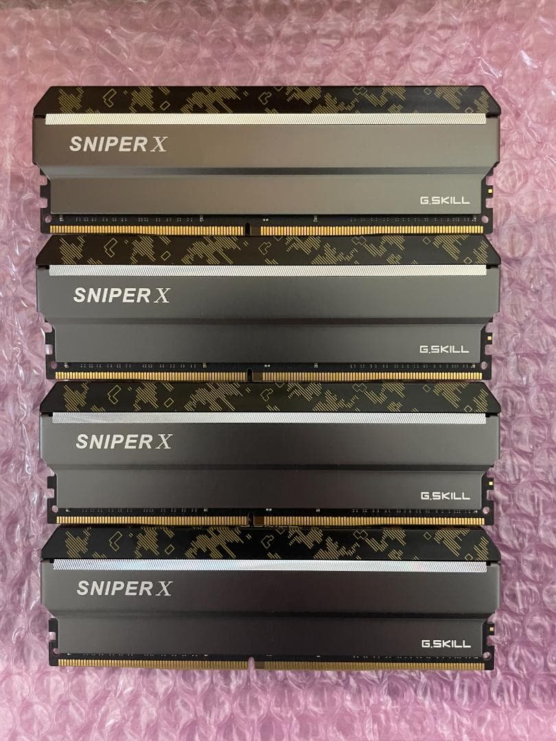 メモリ 16GB×4枚=64GB DDR4-3600 G.Skill 動作保証