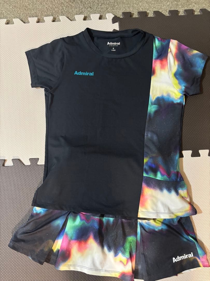 Admiral テニスウェア Sサイズ 上下セット Admiral アドミラル テニス ウェア 長袖シャツ スコート 上下