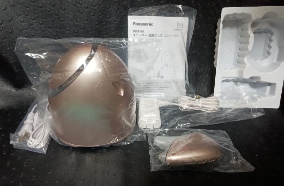 パナソニック スチーマー ナノケア 美顔器 温感かっさ ゴールド