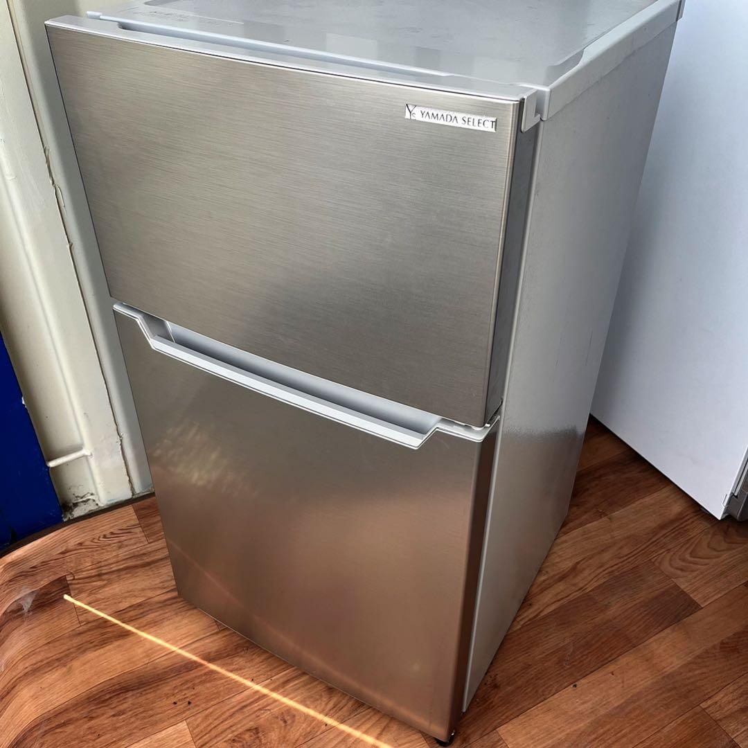 取付無料！安心のヤマダ電機！一人暮らし スタイリッシュシルバーコンパクト冷蔵庫！