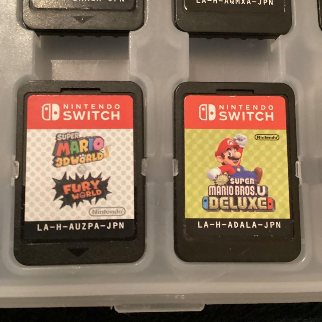 スーパーマリオ 任天堂 switchゲームソフトまとめ売り7点 保護ケース