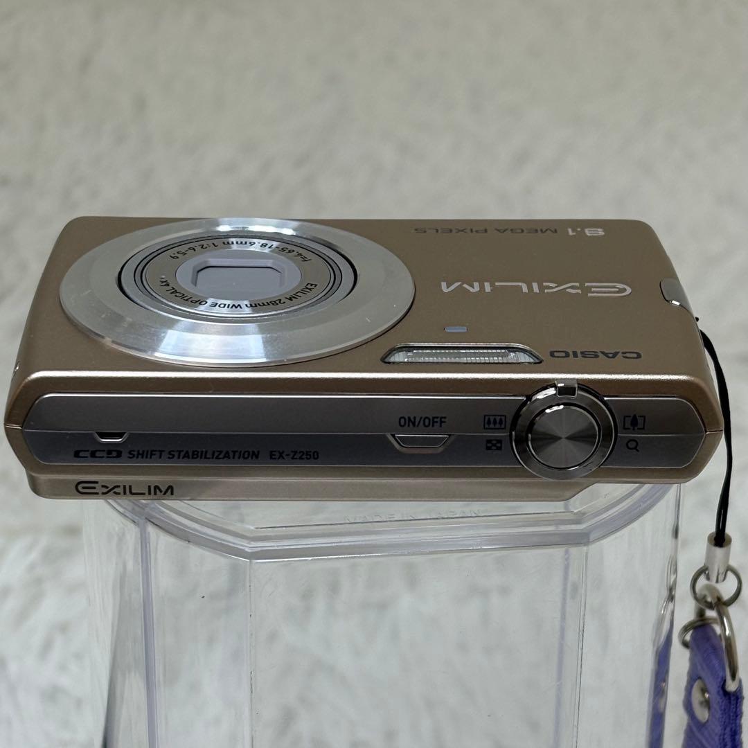 CASIO カメラ　EX-Z250 充電器　説明書　ゴールド コンデジ　動作品