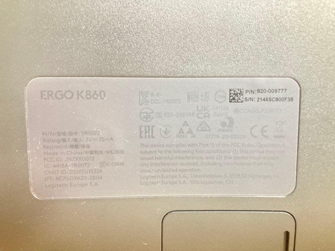 ☆Logicool ERGO K860 ロジクール エルゴノミックキーボード