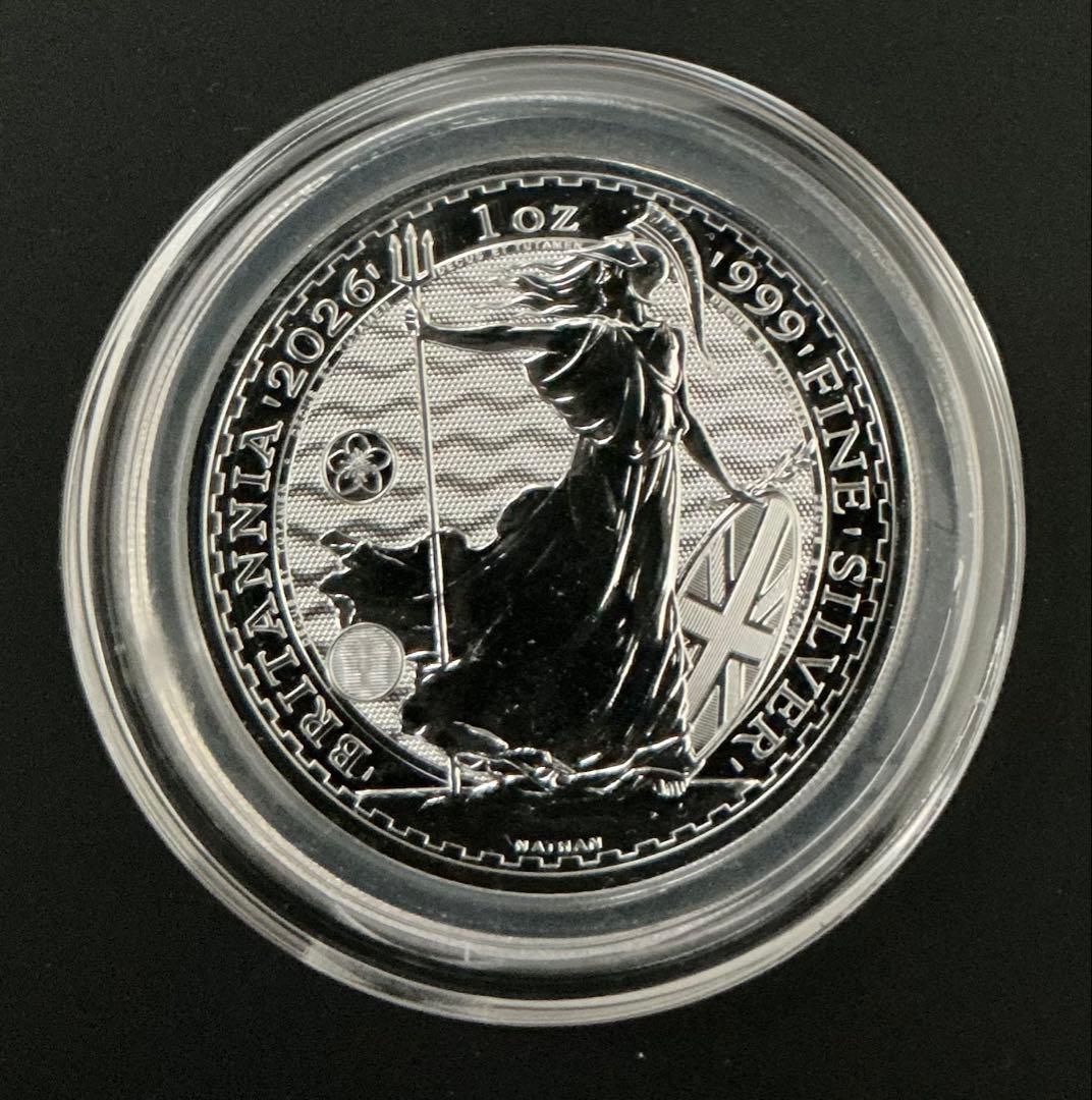 日本限定　桜ブリタニア　イギリス 2026 ブリタニア 1オンス 銀貨 白銀桜 日本限定 桜ブリタニア イギリス 2026 ブリタニア 1オンス 銀貨 白銀桜