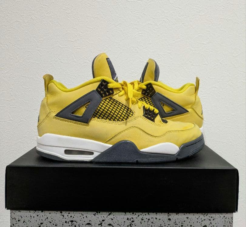 靴 Nike Air Jordan 4 \"Tour Yellow\" 27.5cm