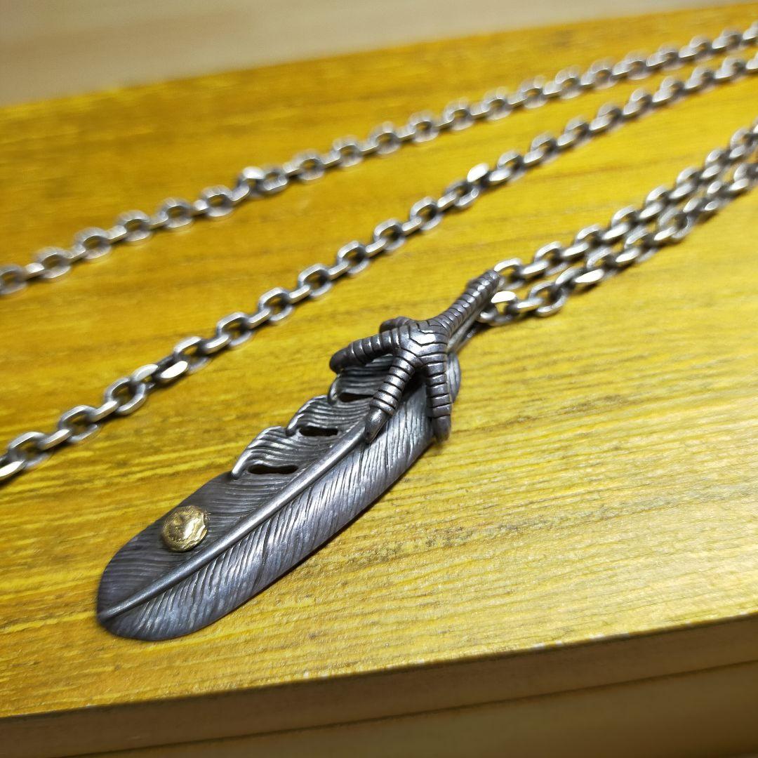 希少燻ブラック】TADY&KING タディアンドキング フェザー ネックレス