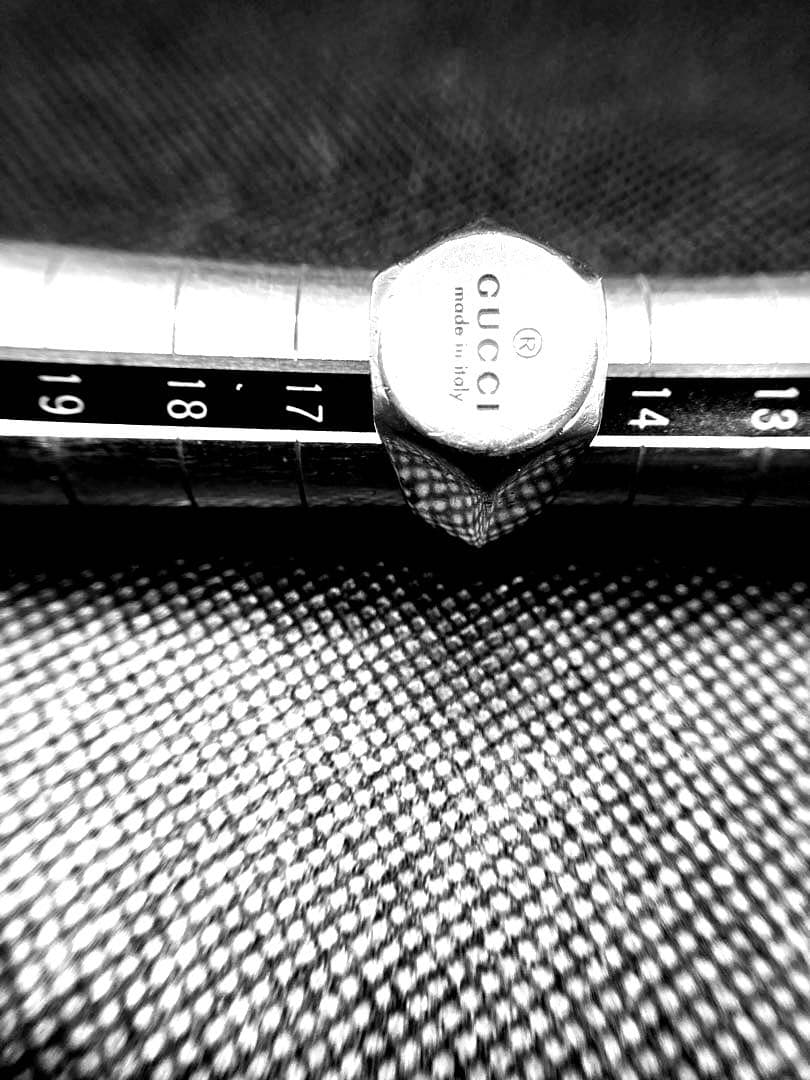 グッチ GUCCI ヘキサゴンスターリングシルバー SV925 16号 リング