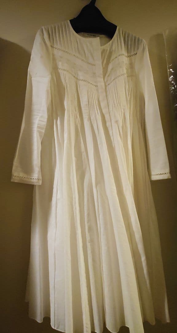 Laubeblanc Pin-tuck Lace Mini Dress ホワイト