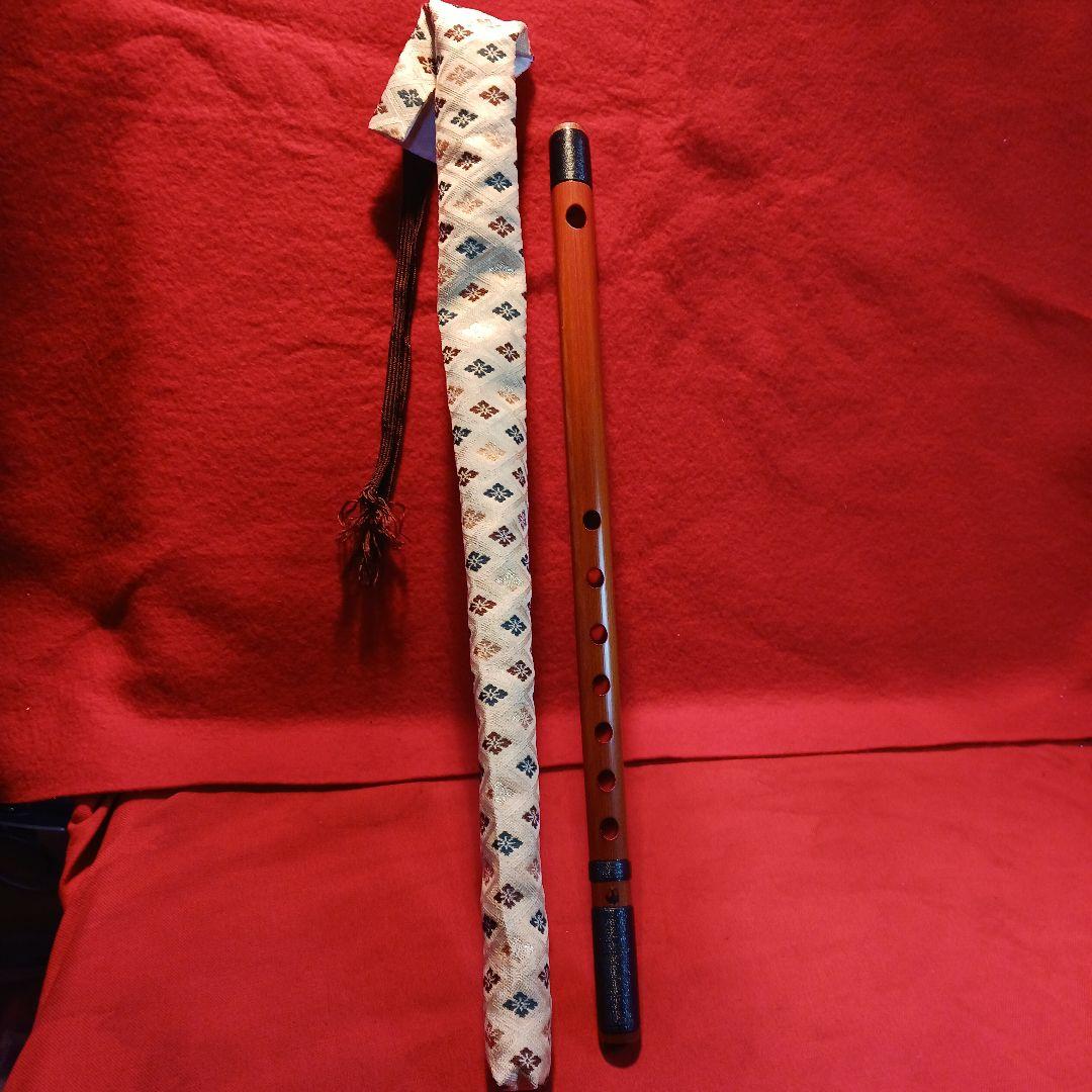 紫水 紫水流 樂人 篠笛 丸山糸巻 7穴7本調子　美品 紫水 紫水流 篠笛 丸山糸巻 7穴7本調子 シスイ 【 イオンモール大日店