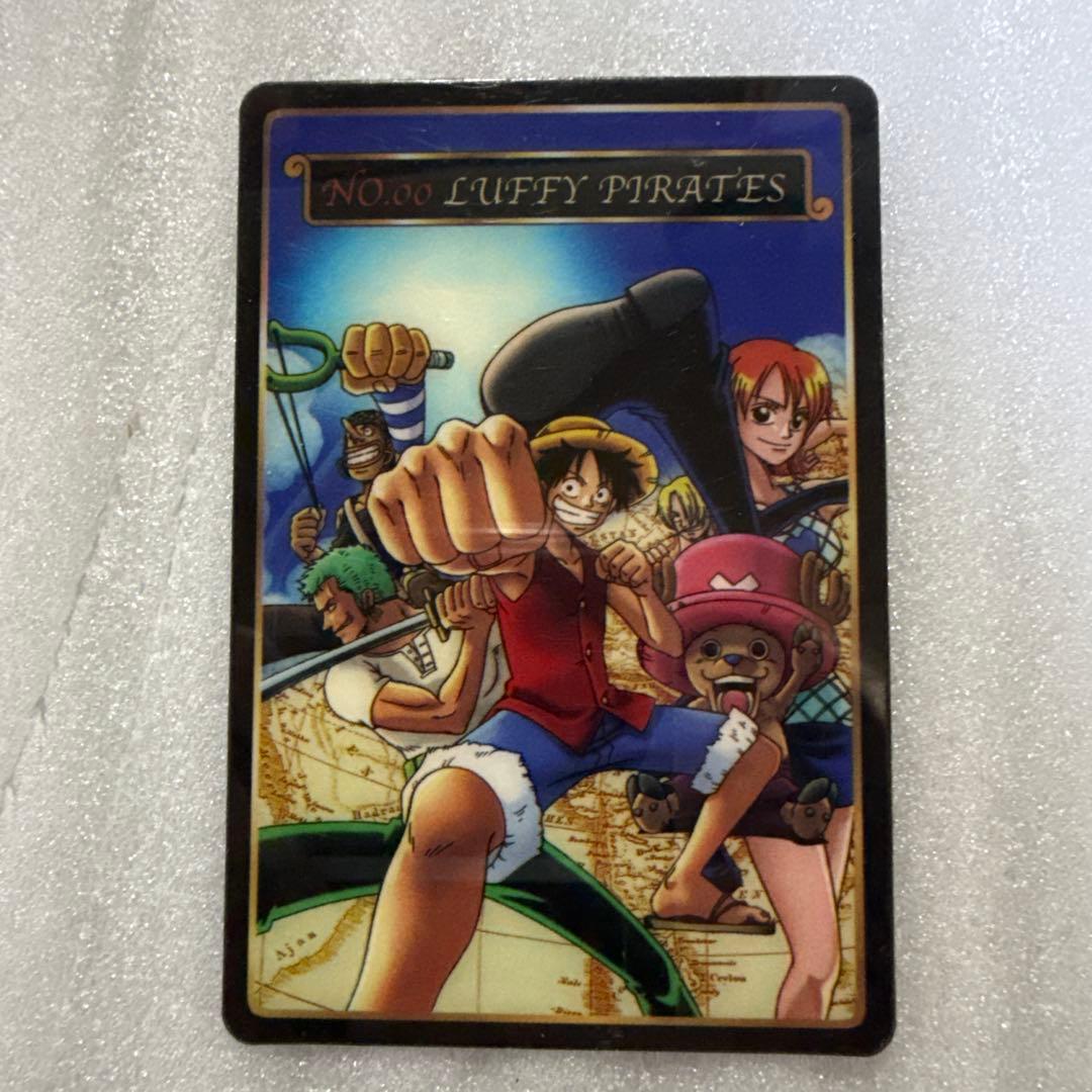 超貴重 ワンピース　海賊王グミ　プロモNo.00 激レア 絶版】ワンピース 海賊王グミエース&スモーカーセット レトロ 3Dカード