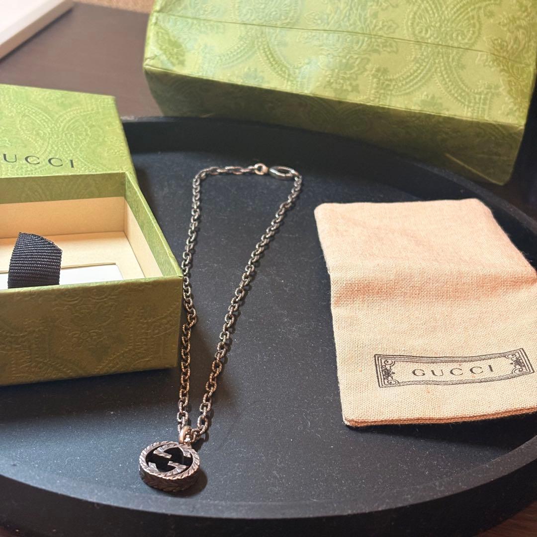 GUCCI ロゴチャーム ネックレス グッチ GUCCI ネックレス ジュエリー ペンダント GGロゴモチーフ
