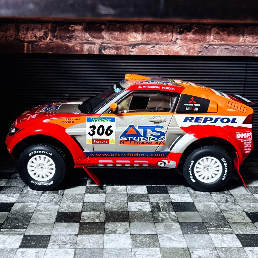 カスタム品 1/18 Solido 三菱 パジェロ エボリューション ダカール