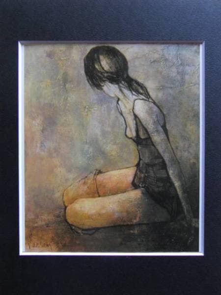 ジャン・ジャンセン、【踊り子の吐息】、希少な額装用画集より、新品