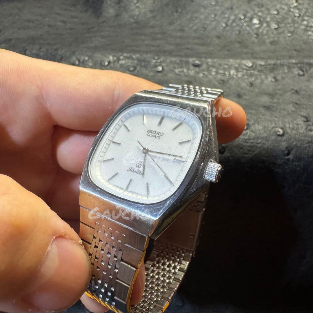 新品電池】SEIKO レクタンギュラー スクエア ヴィンテージ tank 美品