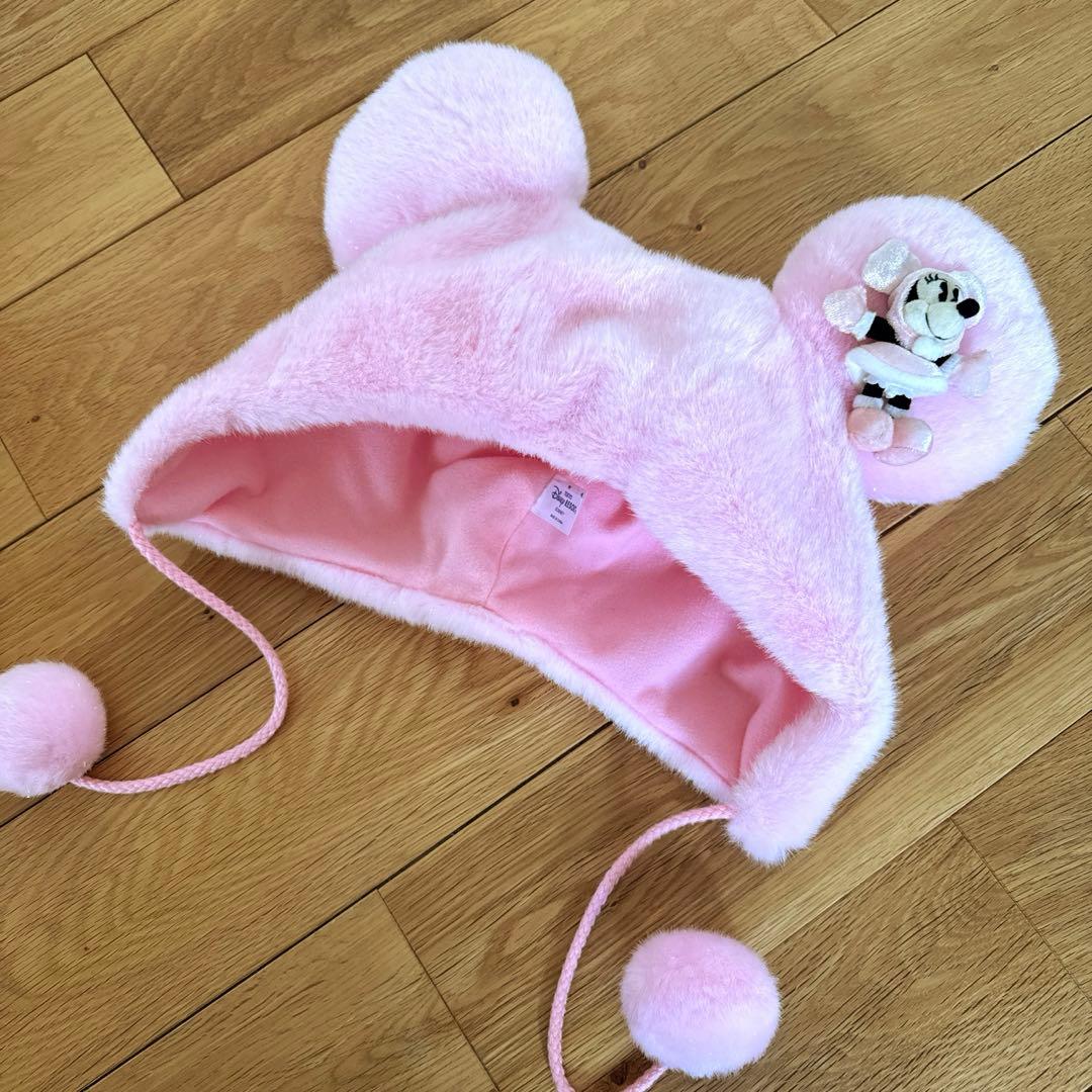 ディズニー ファンキャップ ミニー ピンク ふわふわ - メルカリ