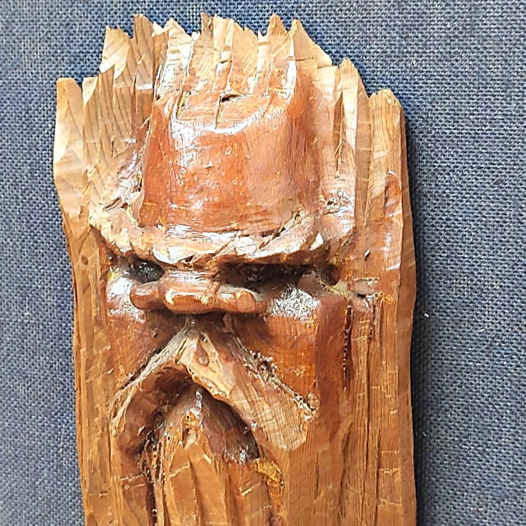 スエヒロ工房 アイヌ 木彫り 壁掛けオブジェ 北海道 民芸品 - メルカリ