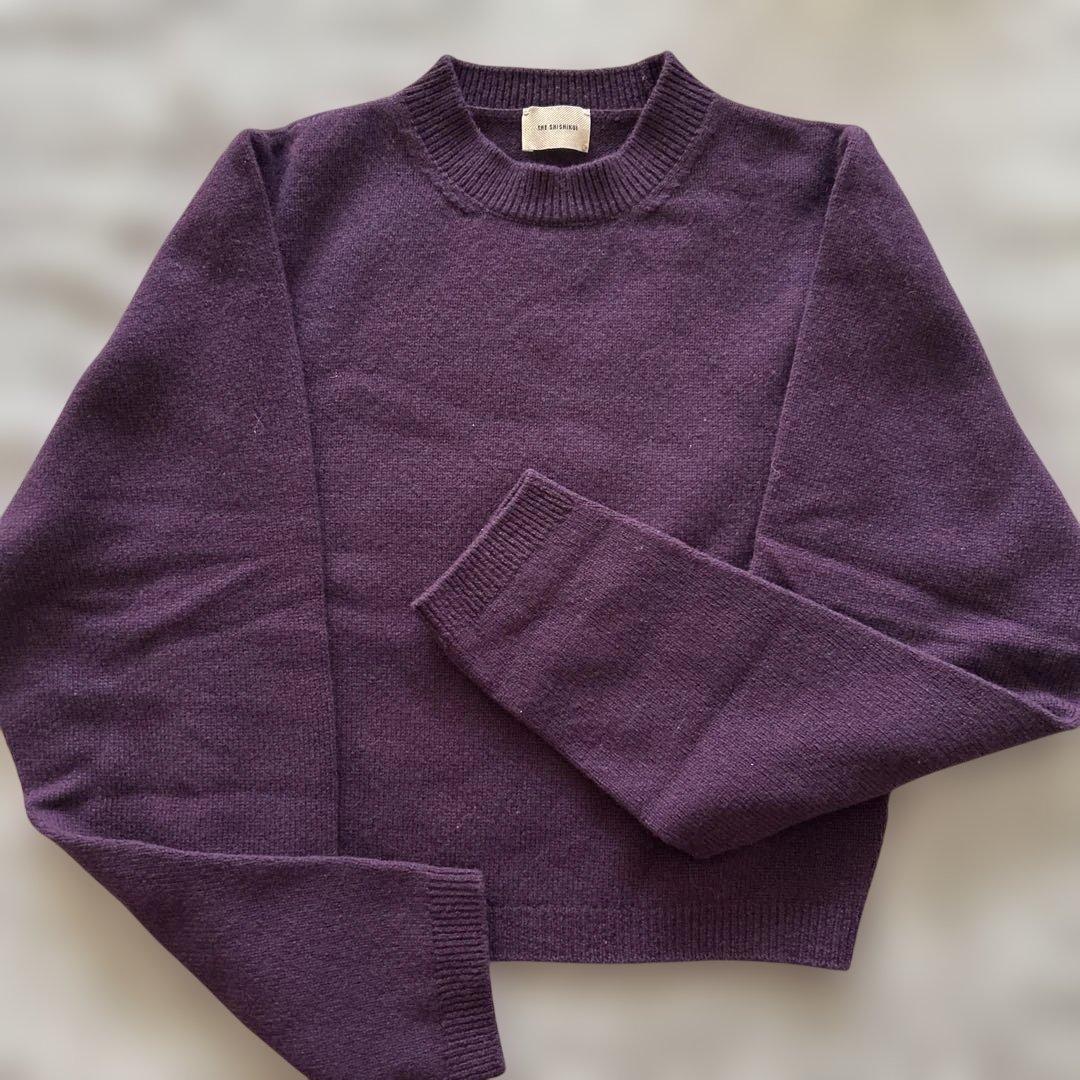 シシクイSHISHIKUIカラーニットパープル百々千晴 - メルカリ