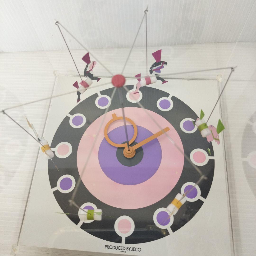 JECO水晶時計 メリーゴーランド 杉井清二 天体 置時計 ポストモダン